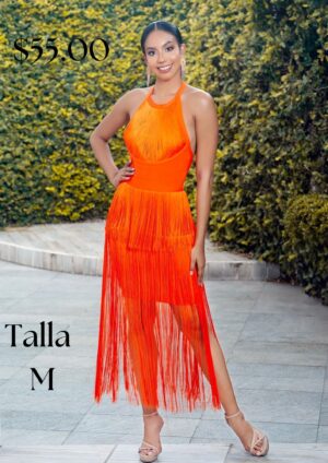 Vestido flecos