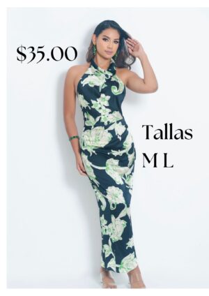 Vestido cuello alto