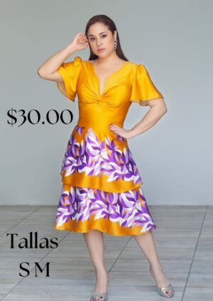 Vestido 202308sf mostaza