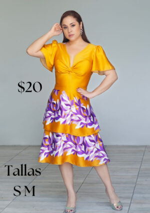 Vestido 202308sf mostaza